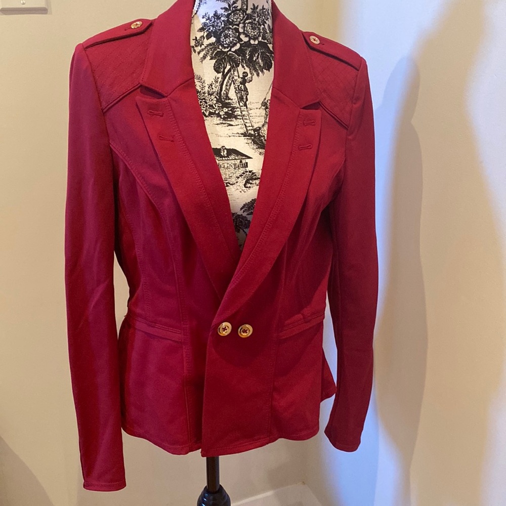 White House Black Market Red Blazer
